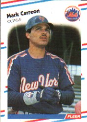 1988 Fleer Baseball Cards      129     Mark Carreon RC